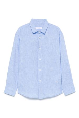 blue linen shirt PAOLO PECORA KIDS | PP4042AZZUR